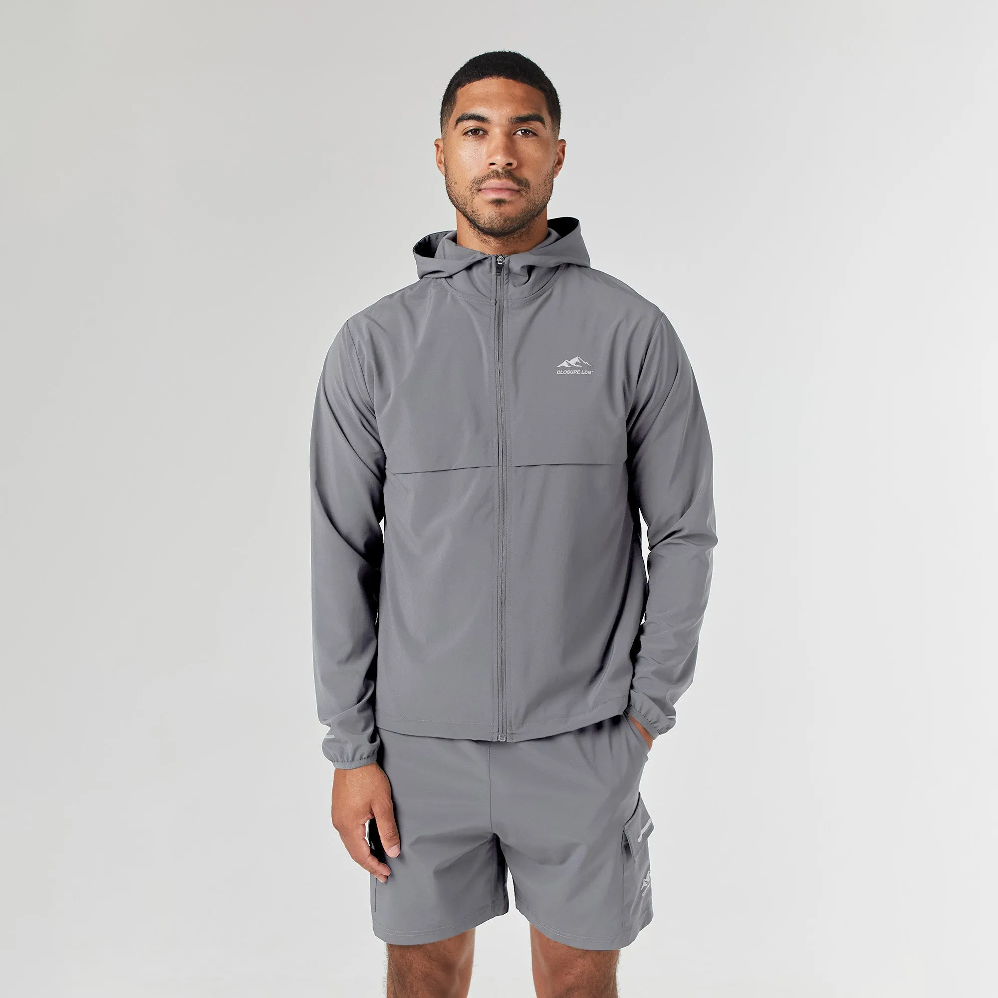 Tech Windbreaker Twinset | Mid Grey