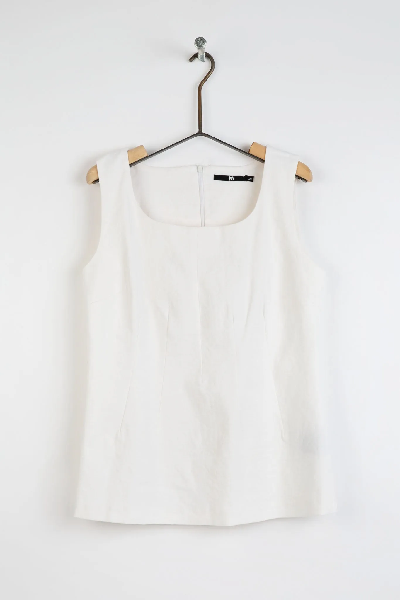 VANNA 5 DART TANK IN LINEN STRETCH - FINAL SALE