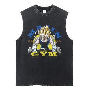 Vegeta Gym Vintage Tank Top | Otakumise