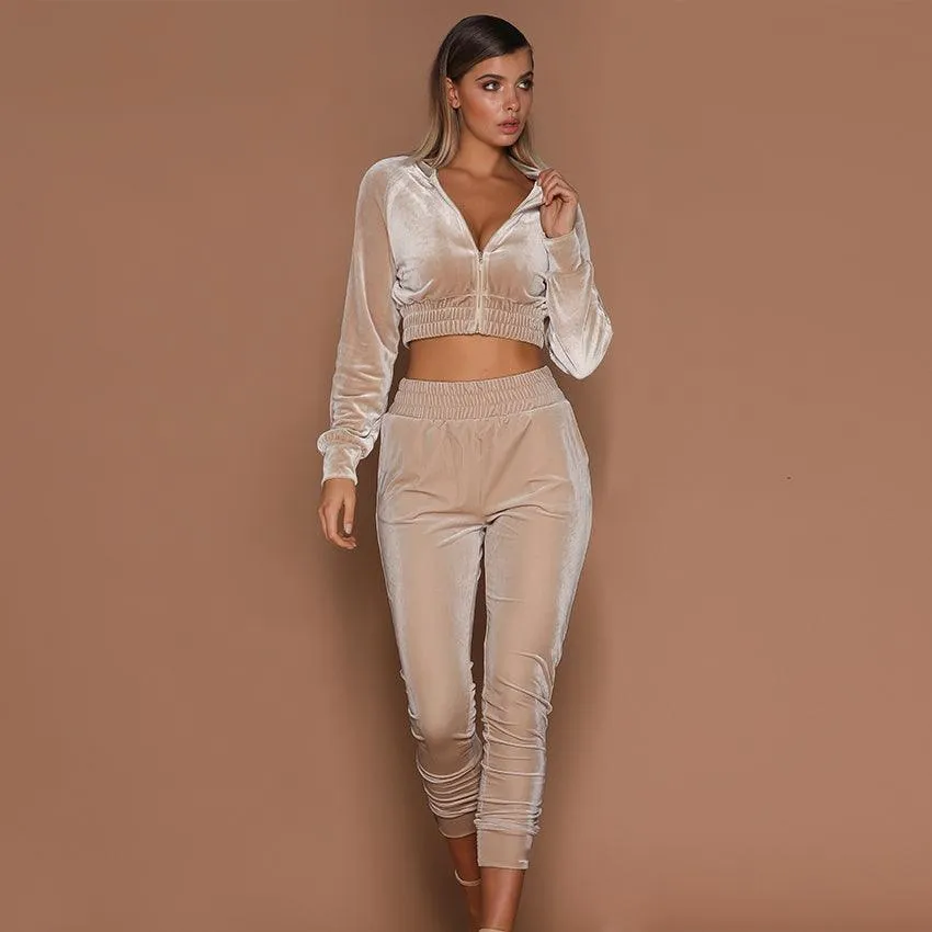 VELMA VELVET JOGGER SET