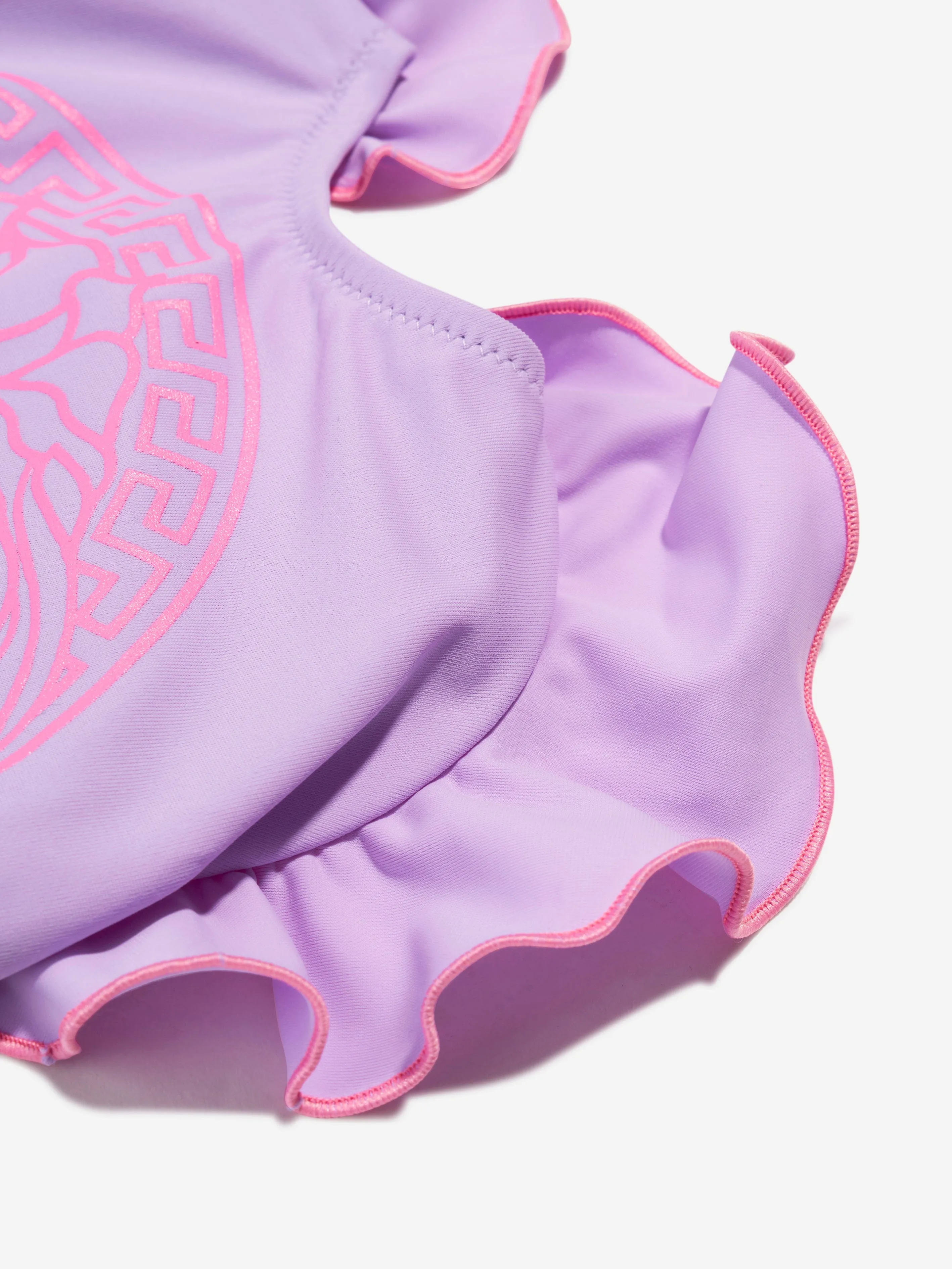 Versace Baby Girls Medusa Swimming Costume in Lilac