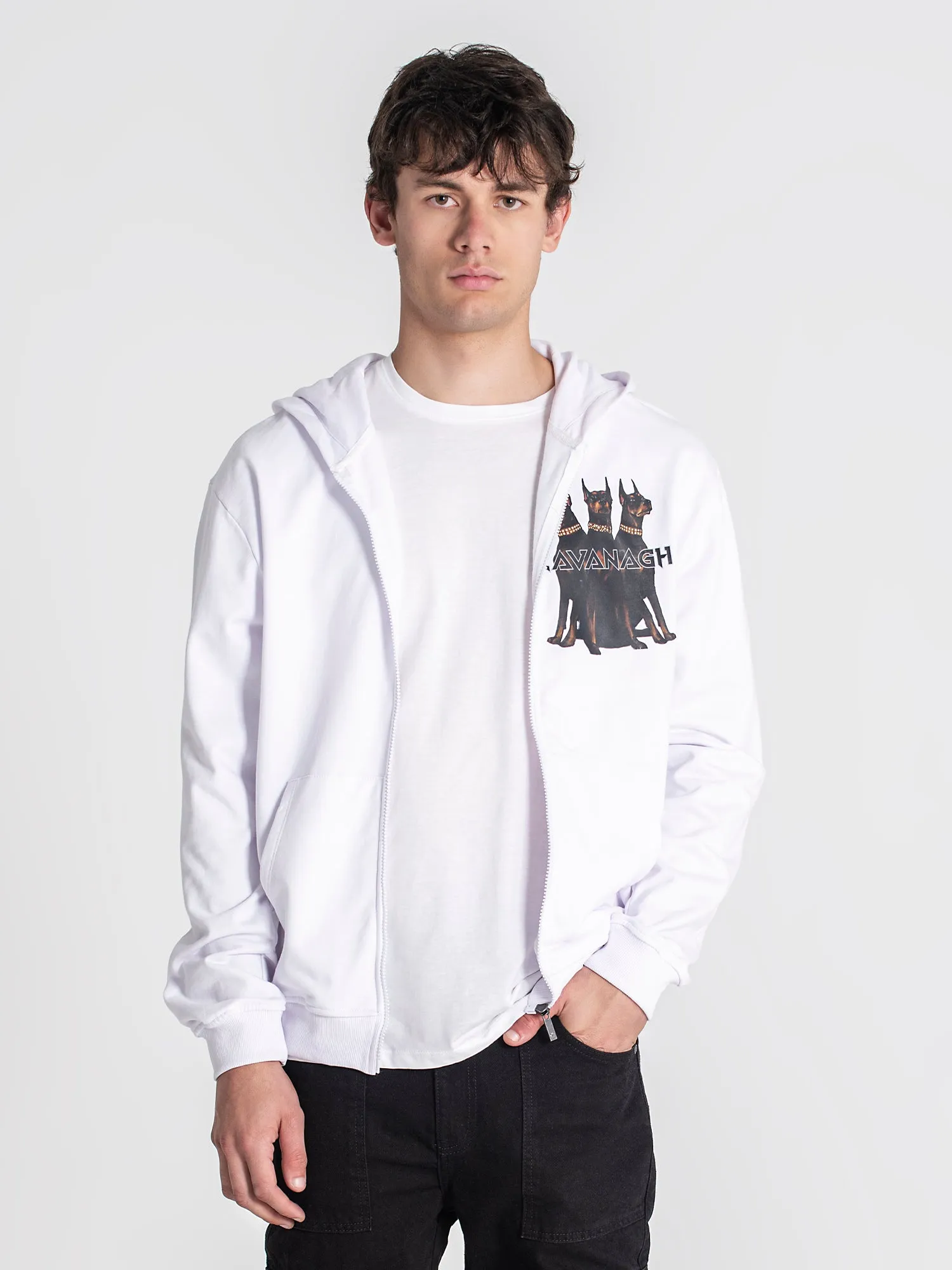 White Anger Hoodie Jacket