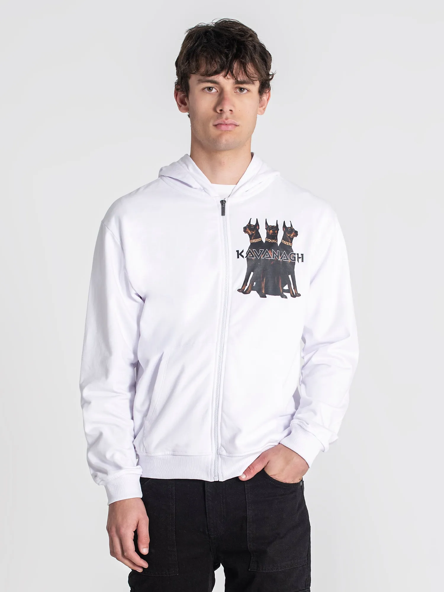 White Anger Hoodie Jacket