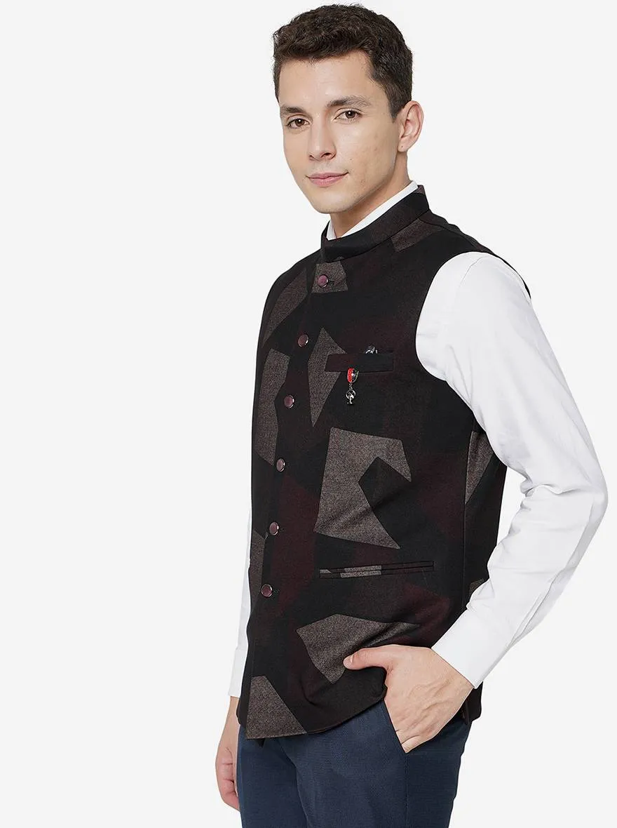 Wine Waist Coat | JB Studio