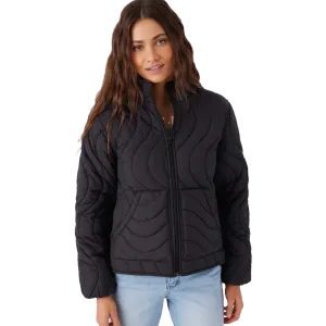 Women's Eden Nylon Wave Quilted Zip Jacket